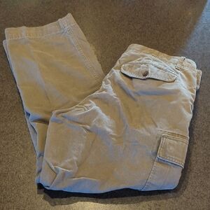 Eddie Bauer Flannel Lined Cargo Chinos